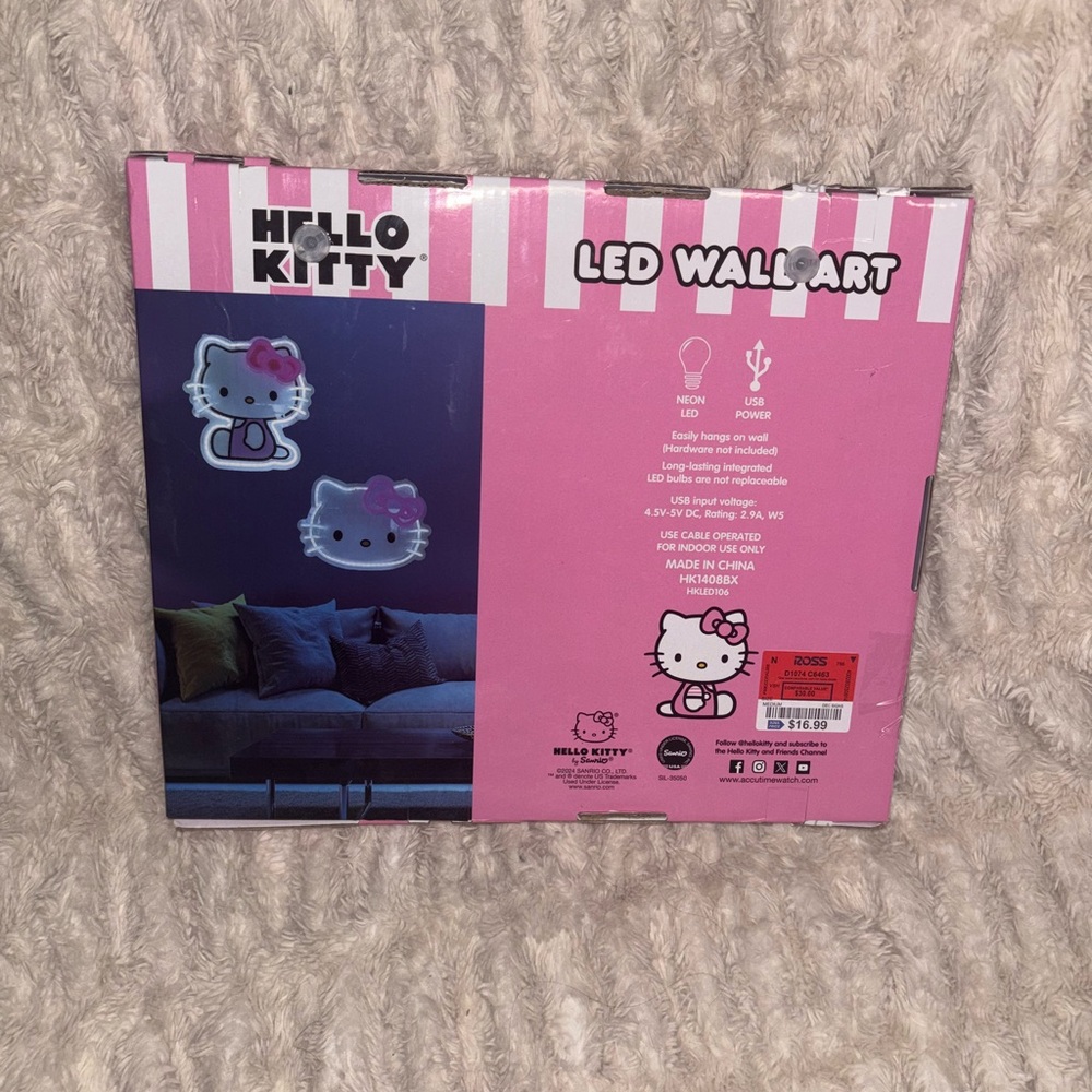 💕Sanrio Hello Kitty LED Neon Light Sign Wall Art💕 - Picture 4 of 4